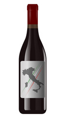 Vino rosso italiano