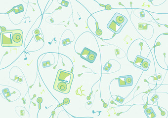 cool hand-drawn mp3 players