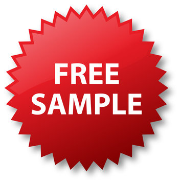 Free Sample Retail Sale Sticker