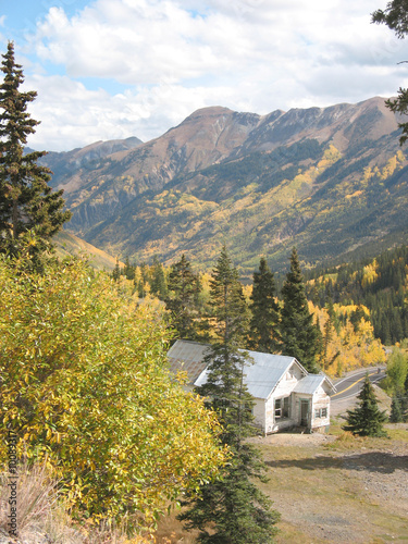 Mountain Cabin Silverton Colorado Fall Stock Photo And Royalty