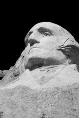 the head of George Washington on Mount Rushmore