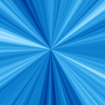 blue rays as an image of a bright shining sun