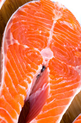 fresh raw salmon