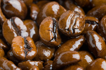 Coffee grains.  background