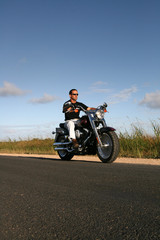 Fototapeta na wymiar Motorcycle rider 3
