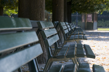 bancs jardin paris