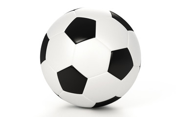 Fototapeta premium Soccer ball isolated over a white background