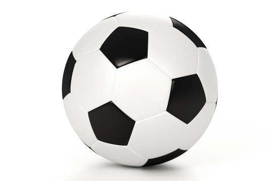 Soccer ball isolated over a white background