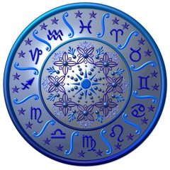 blue zodiac disc