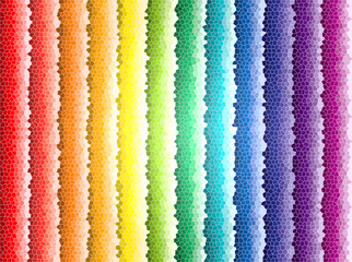 les couleurs de la roue chromatique sous forme de vitrail