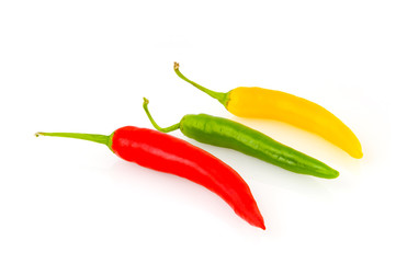 Hot pepper mix in red yellow and green
