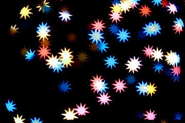 Fototapeta na wymiar abstract disco colored stars motion background