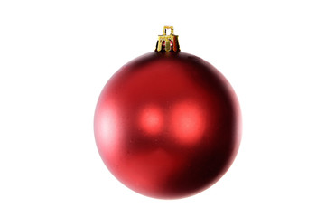 Christmas ball decoration isolated on white background