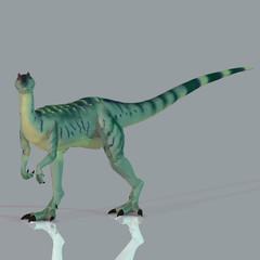 Rendered Image of a Dinosaur - with Clipping Path