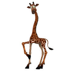 Fototapeta premium Rendered Image of a really cute animal.Image contains a Clipping