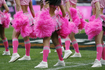 Cheerleaders pom-pom girl