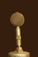 Old retro microphone