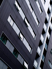 Modern Glass Building Side at a Cool Contemporary Angle