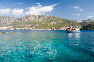 Clear waters of the Turkish Mediterranean near the town of Kas.