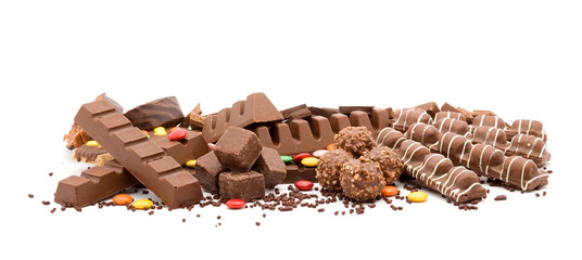 delicious chocolate dessert studio isolated