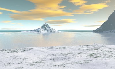 ilot mer et ciel turquoise