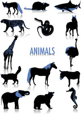 Animals silhouettes