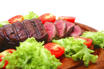 roasted beef meat steak close-up