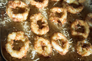 Fried squid ring