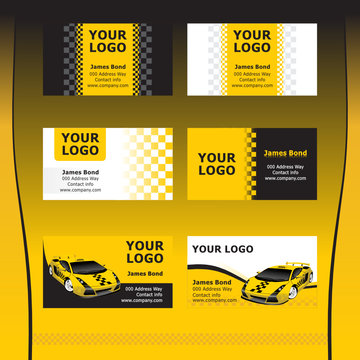 Taxi Service Business Cards