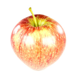 Delicious red apple isolated on white