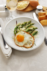 Asparagi con le uova in cereghin - Sparg a la milanesa