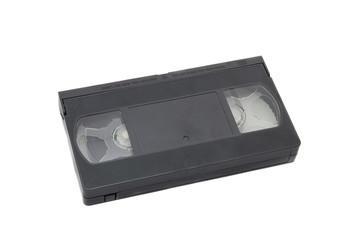 vhs cassete isolated on a white