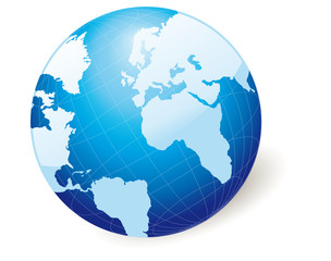 Planisphère blue vecto