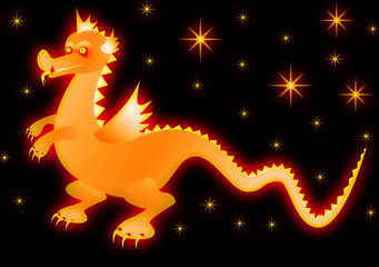 Dragon lumineux