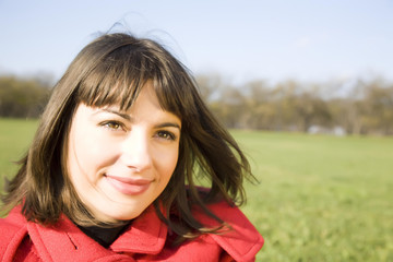 Fototapeta premium Young Woman In The Park