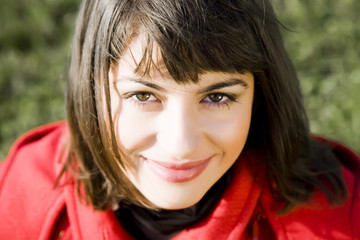 Young Woman Close Up Portrait