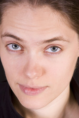 Fototapeta premium Beautiful russian woman in closeup