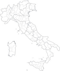 Italia suddivisa in province