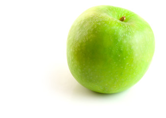 green apple isolated on the white background