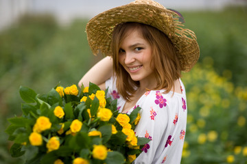 Charming gardener