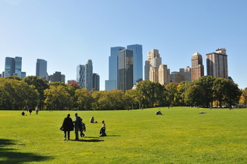 Central Park of early autumn