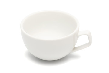 Beautiful coffee cup on a white background