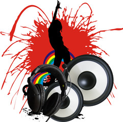 decorative composition on a musicial theme