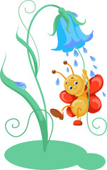 Obraz premium vector illustration of butterfly