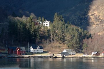 hameau en Norvège © Pouf