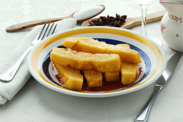 Polenta zuccherata al vino - Dolci - Ricette della Lombardia