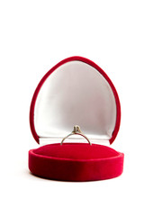 wedding ring in red box