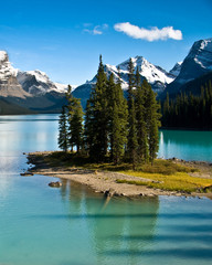 The wold famous, Spirit Island, in Jasper National Park