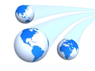 Three dimensional image of globe