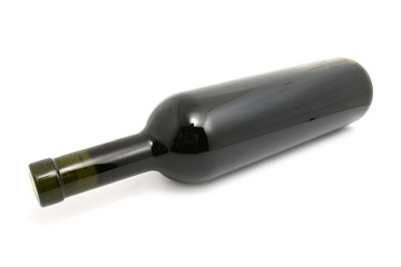 wine bottle isolated on white